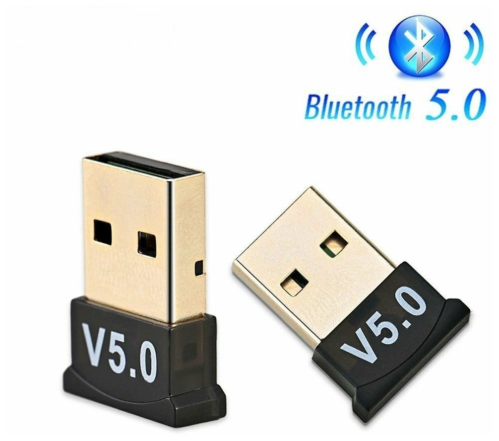 Адаптер USB Bluetooth 5.0 Блютуз адаптер usb bluetooth блютус 5.0 для пк компьютера ноутбука наушники телефон колонки blutooth