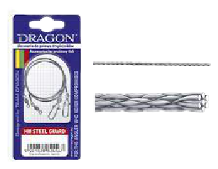 Dragon Поводок HM Steel Guard 1x7 Steel-braid Momoi 20см 5кг 2шт.