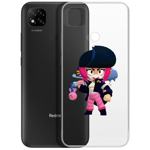 фото Чехол-накладка clear case brawl stars-ужасная биби для xiaomi redmi 9c krutoff group