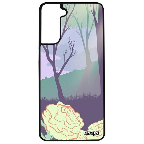 фото Противоударный чехол на смартфон // galaxy s21 // "лесные розы" озеро дизайн, utaupia, цветной