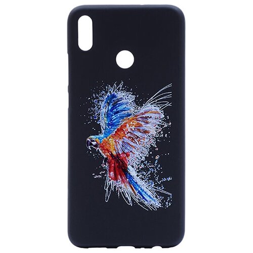 фото Ультратонкая защитная накладка для huawei honor 8c с принтом "разноцветный попугай" gosso