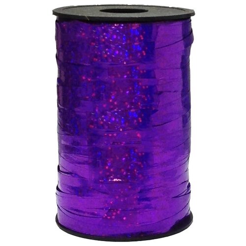 фото Лента (0,5 см*250 м) фиолетовый, голография, 1 шт. дон баллон