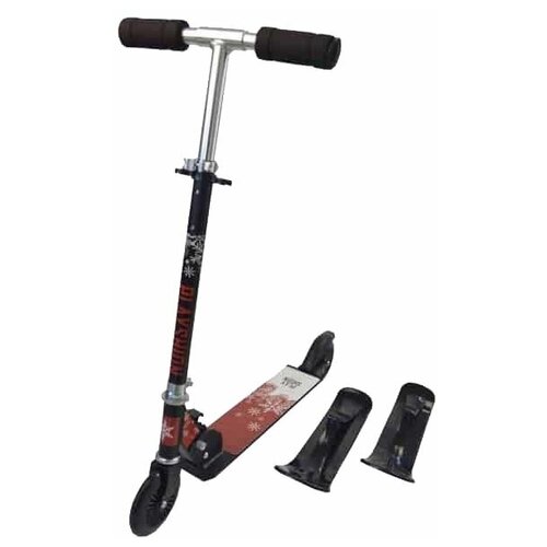 фото Детский снегокат-самокат playshion snow scooter черный