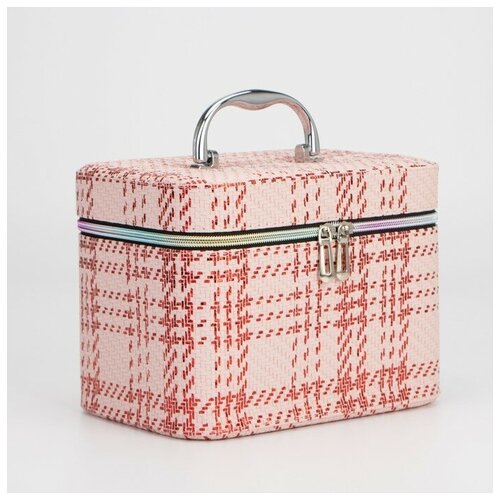 фото Набор косметичек на молниях, 3 в 1, цвет розовый нет бренда