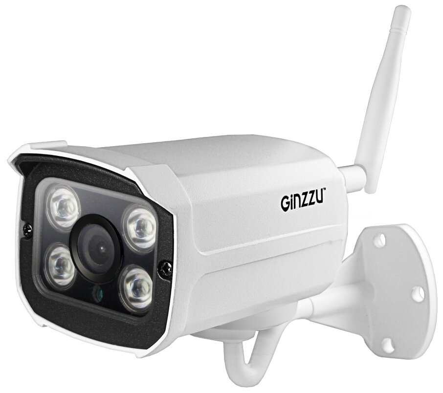 Камера видеонаблюдения IP Ginzzu HWB-2032A, 1080p, 3.6 мм, белый [00-00001150]