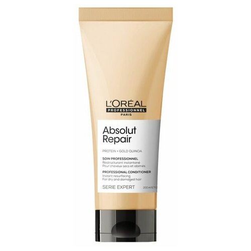 L'Oreal Professionnel Absolut Repair Gold - Смываемый уход, 200 мл loreal professionnel expert absolut repair для восстановления поврежденных волос gold quinoa protein 500 мл