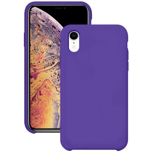 Силиконовая накладка без логотипа (Silicone Case) для Apple iPhone XR фиолетовый