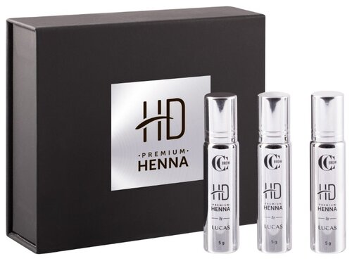 CC Brow Набор для окрашивания бровей HD Premium henna, Brunette