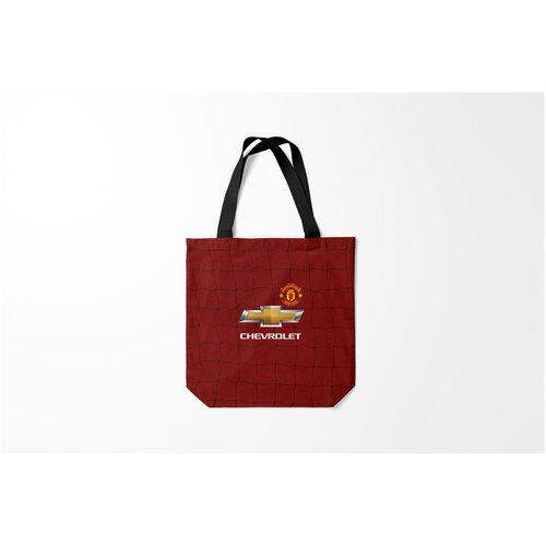 фото Сумка-шоппер / 40х40 см / футбол / manchester united криштиану в манчестере burnettie