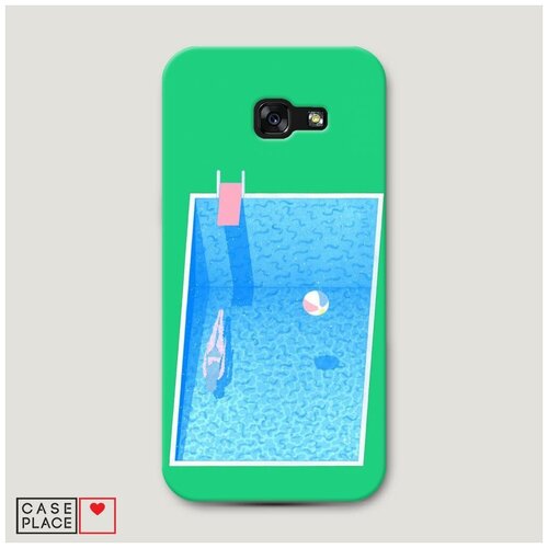 фото Чехол пластиковый samsung galaxy a5 2017 минималистичный бассейн case place