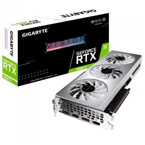 Видеокарта 8 Gb GIGABYTE GeForce RTX 3060 Ti VISION GV-N306TVISION-8GD 4076700₽