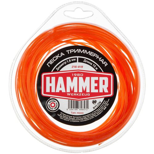 Леска Hammer 216-819 1.6 мм 15 м 1 шт. 1.6 мм