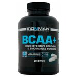 Аминокислоты IRONMAN BCAA Плюс, 150 капсул / Спорт питание БЦАА / Для мужчин и женщин, похудения и набора мышечной массы - изображение