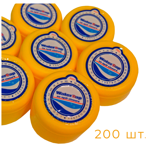Пробка желтая с датированием для бутылок 19л (200шт)