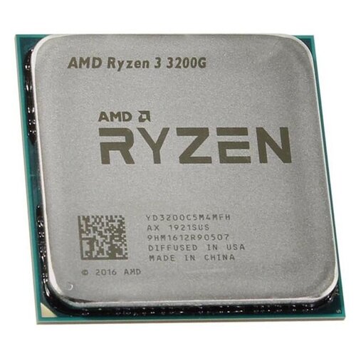 процессор amd am4 ryzen 3 3200g 4 4 3 6ghz up to 4 0ghz 12nm tdp 65w radeon vega 8 oem Процессор AMD Ryzen 3 3200G AM4, 4 x 3600 МГц, OEM