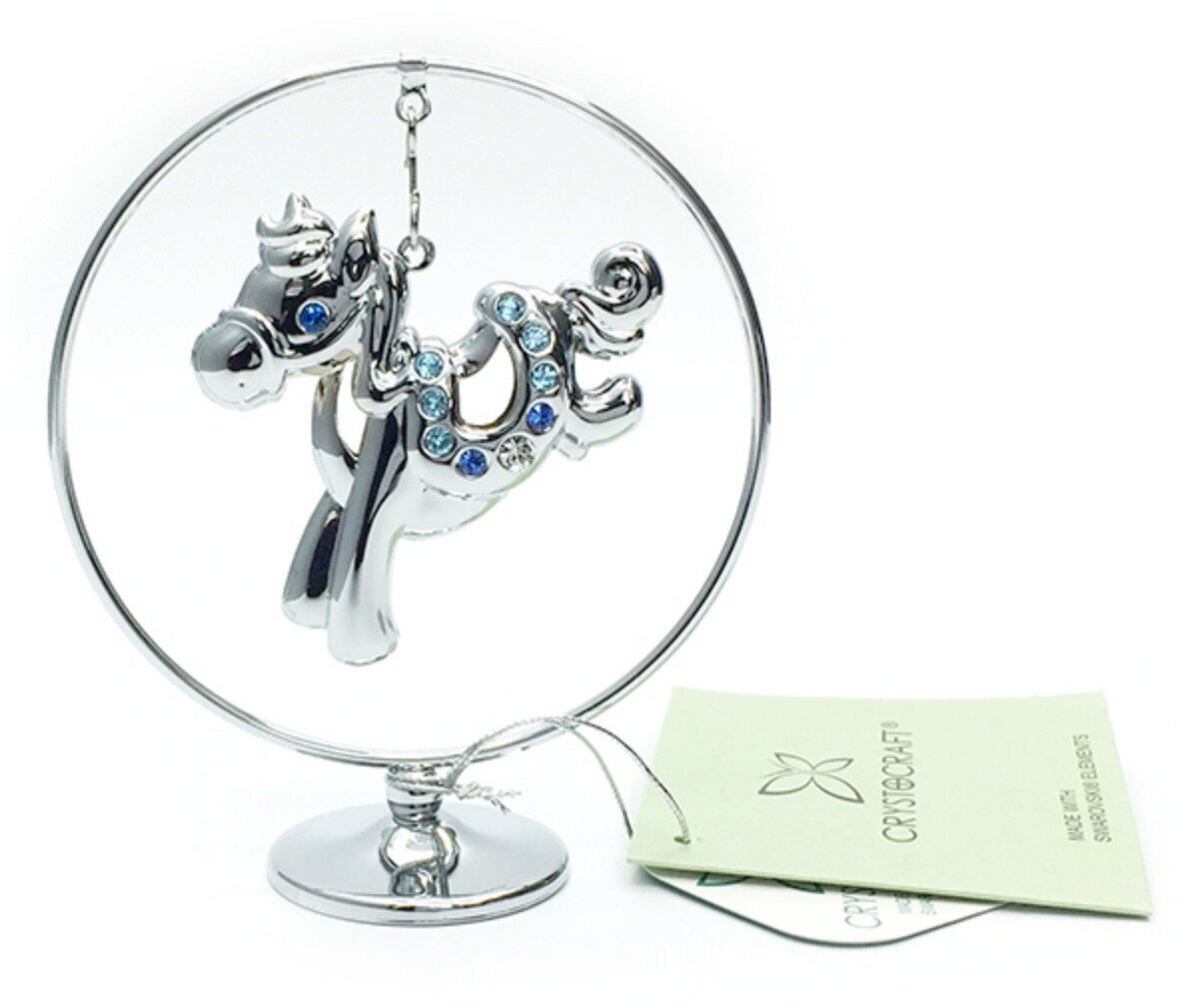 Миниатюра Crystocraft Лошадка с кристаллами Swarovski U0401-105-CBL