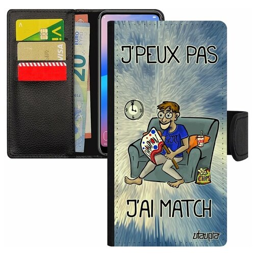 фото Чехол-книжка на мобильный galaxy s8, "не могу - у меня матч!" комикс кубок utaupia