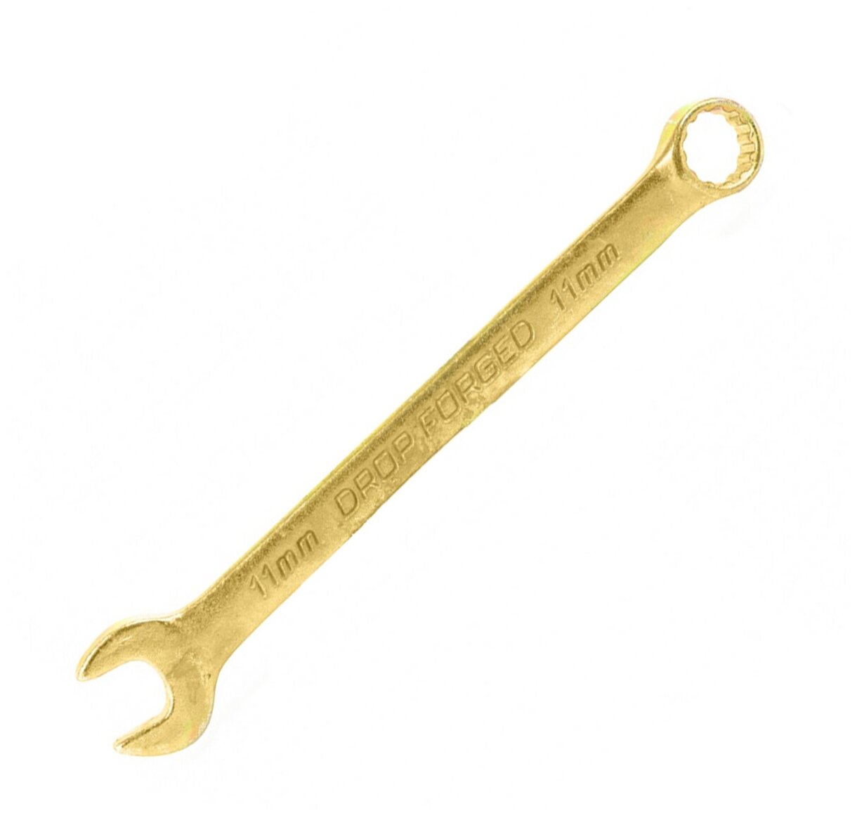 Ключ комбинированный, 11 мм, желтый цинк, СИБРТЕХ 14977 - фотография № 6