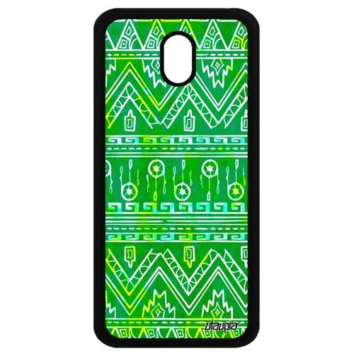 фото Защитный чехол на телефон // samsung galaxy j3 2017 // "ацтекские мотивы" декоративный трайбл, utaupia, светло-зеленый