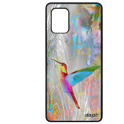 фото Противоударный чехол на мобильный // galaxy a71 // "колибри" птенец природа, utaupia, цветной