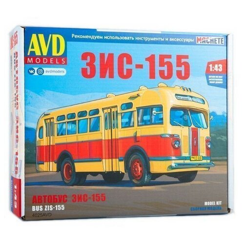 Сборная модель AVD ЗИС-155, 1/43 AVD Models 4025AVD сборная модель avd уаз 451с 1545avd