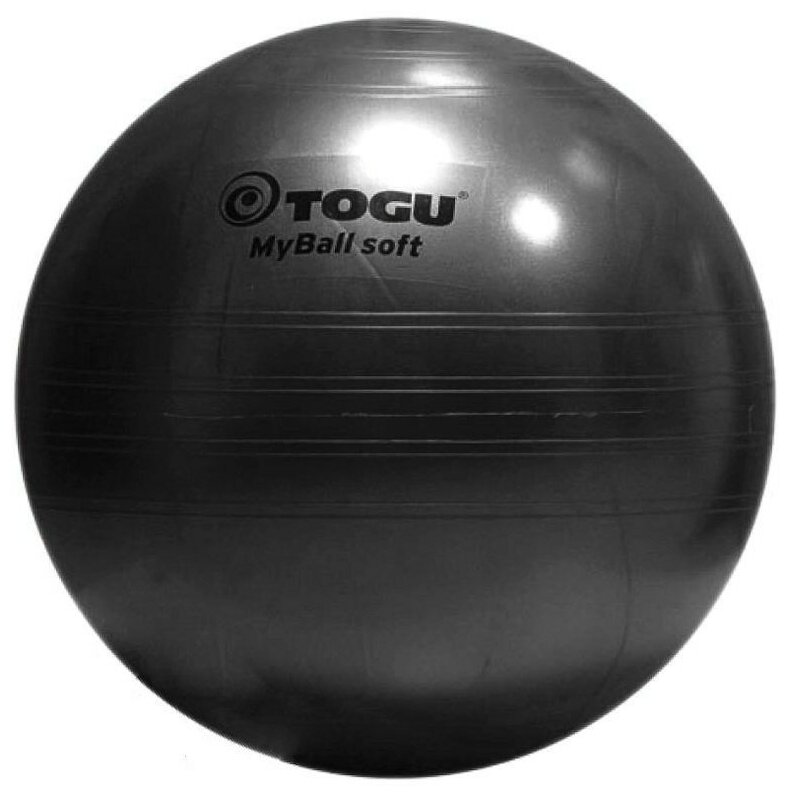 Гимнастический мяч TOGU My Ball Soft 75 см черный перламутровый