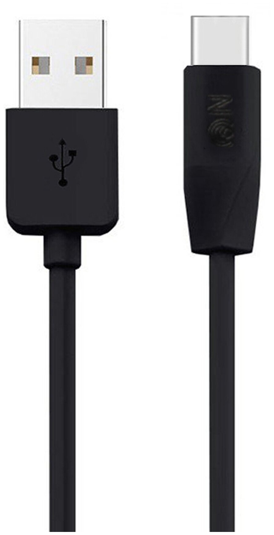 USB кабель - Type-C FaisON HX1 Rapid 1.0м круглый 2.1A силикон цвет: чёрный