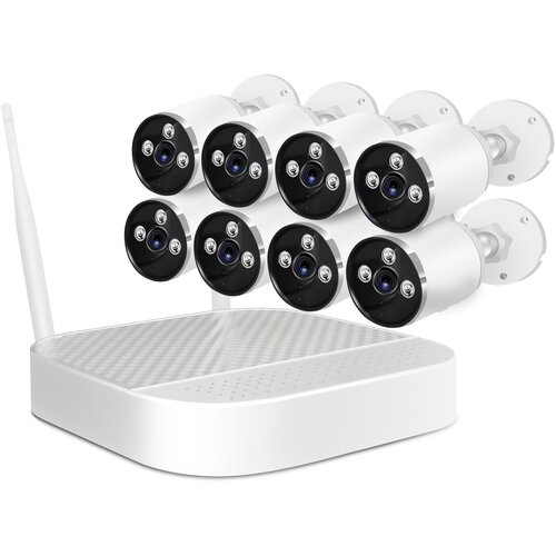 Готовый комплект для видеонаблюдения Okta Vision Cloud-03-8 - беспроводная система на 8 камер наблюдения с записью в облако