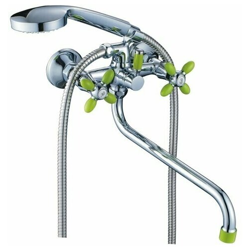 Смеситель Grange для ванны кер. 2017763LC-01-32 хром-зеленый