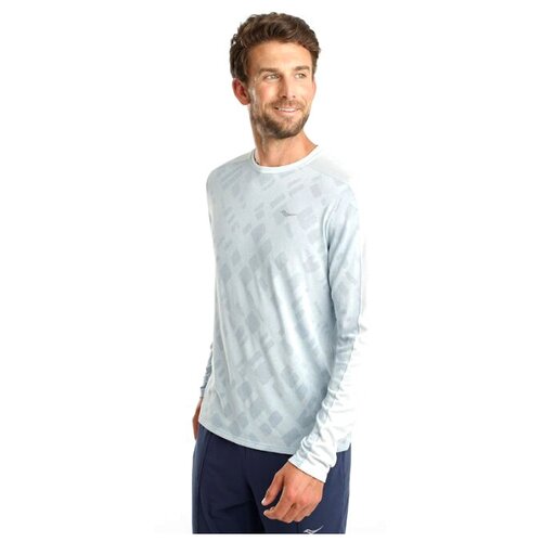 фото Футболка беговая saucony 2020-21 ramble long sleeve plein air (us:m)