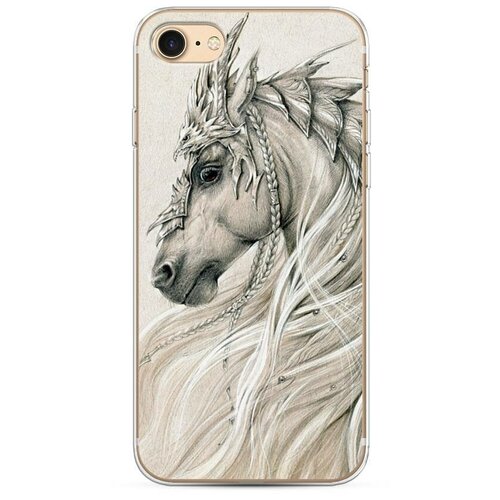 фото Силиконовый чехол "мифическая лошадь" на apple iphone 8 / айфон 8 case place