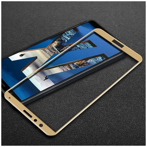 Защитное стекло 3D для Huawei Honor 7X (золотой) улучшенное олеофобное 3d полноэкранное защитное стекло mofi для huawei honor 7x