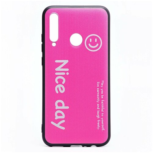 фото Чехол-накладка sc201 для huawei honor 20e (розовая) без бренда