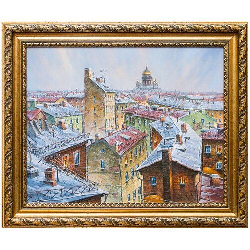 фото Картина маслом "вечерний петербург" гафиатуллин русская живопись