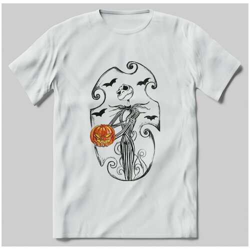 фото Футболка с принтом джек повелитель тыкв brut-shop