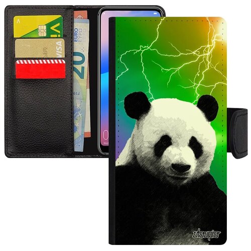 фото Чехол-книжка на телефон // galaxy a10 // "большая панда" бамбук медведь, utaupia, цветной
