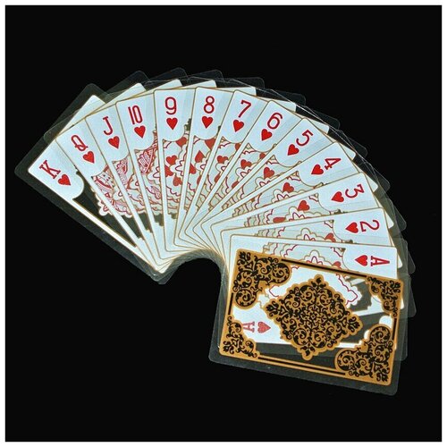 Карты для покера пластиковые прозрачные / Прозрачные карты игральные пластиковые 100%/ Покер новинка 2023 промо пакеты для коллекции карт fairy tail усилитель tcg коробка редкие аниме настольные игры настольные карты