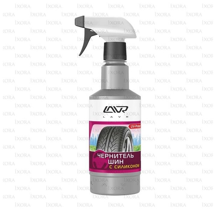 LAVR Чернитель шин с силиконом LAVR Black Tire Conditioner with silicone 500ml LN1475