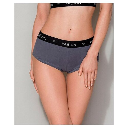 Трусы Passion Lingerie Pas_PS013 panties Dark Grey, размер M, Серый