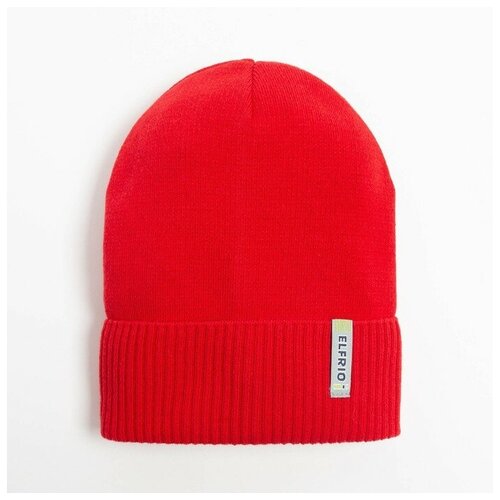 фото Шапка для мальчика цвет красный, размер 53-55 нет бренда