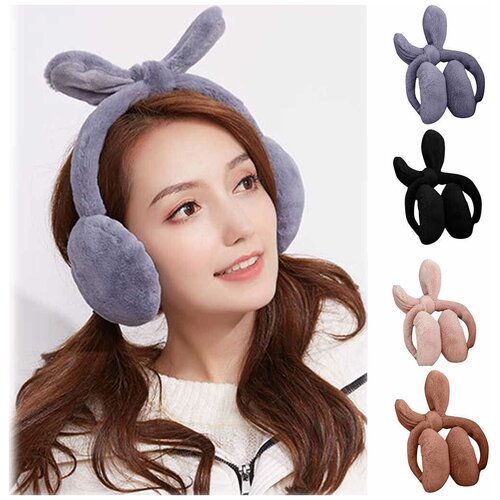 плюшевые наушники DMZ-112 с ушками серые 39900₽