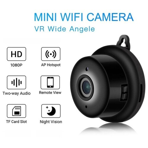Мини видеокамера mini XR70 WiFi Smart Camera IP беспроводная передача видео на смартфон микрофон и динамик Ночная съемка черный 319000₽
