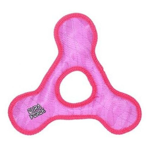 Tuffy Triangle Ring Tiger Pink/Pink Супер прочная игрушка для собак Треугольник с круглым отверстием, розовый, прочность 9/10 181 г