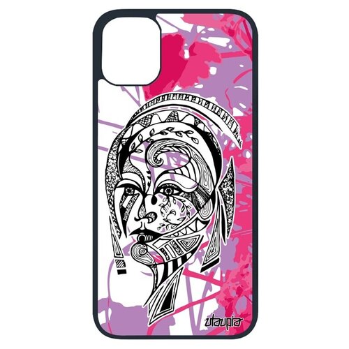 фото Противоударный чехол на // iphone 11 pro // "портрет женщины" трибал стиль, utaupia, розовый