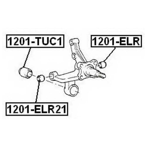 Сайлентблок HYUNDAI/KIA ELANTRA -00 задней цапфы ASVA 1201ELR