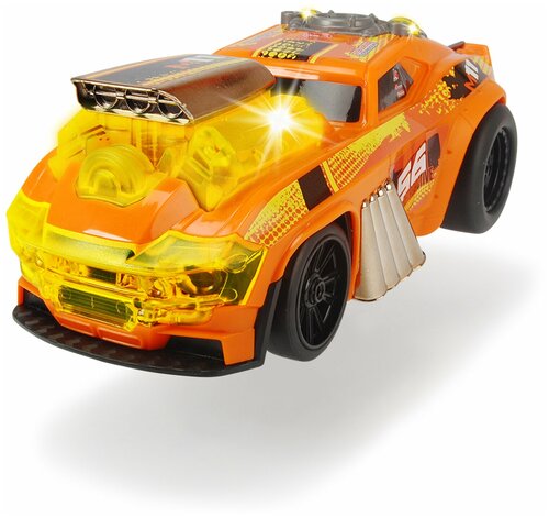 Машинка Демон скорости моторизированная 25см оранжевая свет звук Dickie Toys 3764008