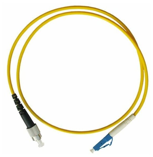 Патч-корд оптический (optic patch cord) LC/UPC-FC/UPC одномодовый (singlemode, sm) 2 метр