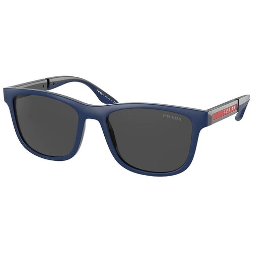 Солнцезащитные очки Prada, оправа: пластик, с защитой от УФ, для мужчин, синий