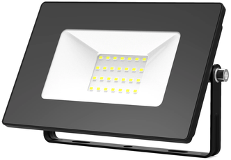 Прожектор LED 30W нейтр белый свет 4000К 220V IP65 черный Gauss Elementary