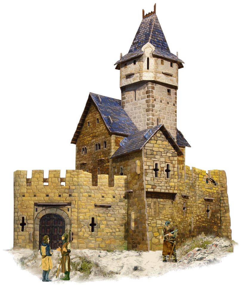 Сборная модель Умная Бумага Охотничий замок (294)
